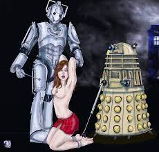 alien aonbharr arms above head arms behind head breasts brown  hair captive captured clara oswald cybermen dalek daleks doctor who feet  tickling female jenna-louise coleman jenna coleman nipples tickle