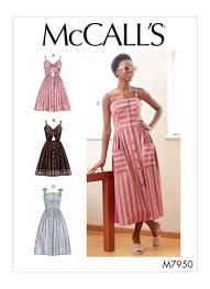 M7950 Summer Dress Sewing Patterns Mccalls Patterns Dress Sewing Dresses