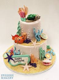 25 beach wedding cake ideas for your seaside soirée. Under The Sea Fish Goggles Ocean Cakes Ocean Birthday Cakes Sea Cakes