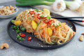 Asiatischer Glasnudel Salat Kind Of Vegan Rezept Glasnudeln Rezept Glasnudelsalat Glasnudeln