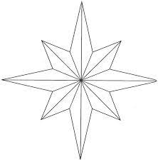 8 Piont Star Star Template Star Stencil Stained Glass Christmas
