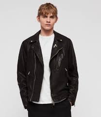 Allsaints Us Mens Vice Leather Biker Jacket Black Leather Jacket Leather Jacket Men Suede Bomber Jacket