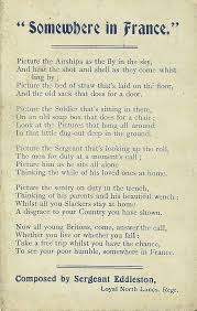 Poem Entitled Somewhere In France Sgt William Eddleston 10th Battalion Lnl Http Www Loyalregiment Com 6446 Sgt W Poems Unspoken Words Beautiful Poetry