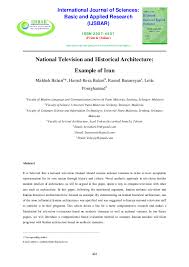 Learn how to create your own. Pdf National Television And Historical Architecture Example Of Iran Maliheh Bahari And Hamid Reza Bahari Academia Edu