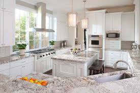 white granite kitchen countertops
