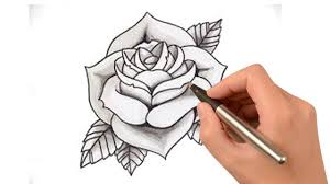 Easy Rose Bush Drawing Novocom Top Once you get drawing, you can turn your rose into a silhouette to see its overall shape and discern if it effectively communicates a rose.