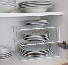 Dish rack plate racks kitchen storage counter shelf cabinet cupboard inserts open display shelves reclaimed wine crates. 3 Tier White Corner Kitchen Plate Rack Tidy Cupboard Shelf Insert Organiser New Ebay