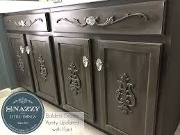 Builders Grade Vanity Gets A Facelift Diy Bathroom Remodel Shabby Chic Furniture Decor