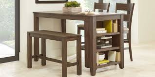 Mellow Morning Brown 4 Pc Kitchen Island Counter Height Dining Set Dining Room Small Wood Dining Room Small Dining Room Set