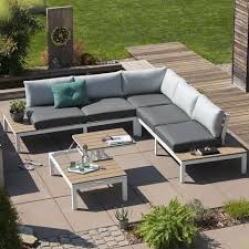 Outliv Hamilton Loungeecke 4 Teilig Aluminium Polywood In 2020 Outdoor Lounge Mobel Lounge Und Lounge Mobel