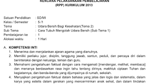 Miliki segera semua contoh rpp 1 lembar kelas 5 semester 2 revisi 2020 terdiri dari tema 6, 7, 8, 9 sebagai referensi perangkat pembelajaran kuirkulum 2013. Rpp Kelas 5 Tema 2 Kurikulum 2013 Revisi 2018