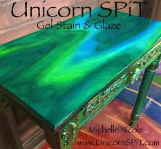 Unicorn Spit Wood Gel Stain Glaze Wood Glass Metal Navajo Jewel Squirrel Wood Carving Furniture Unicorn Spit Stain Painted Furniture