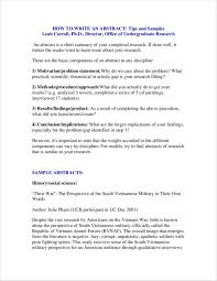 How to write an abstract. Free 13 Abstract Writing Samples And Templates In Pdf
