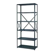 Edsal metal shelving has sold in lincoln, nebraska for $121. Edsal 85 In H X 48 In W X 24 In D 6 Shelf Steel Commercial Shelving Unit In Gray 216 24 4 The Home Depot