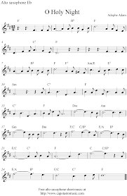 O Holy Night Free Christmas Alto Saxophone Sheet Music Notes Saxophone Sheet Music Sheet Music Saxophone Music