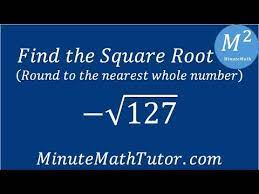 If you work on excel, then you might come across performing mathematical operations almost every day. Find The Square Root Round To The Nearest Whole Number 127 Youtube