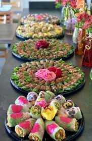When it comes to creating a dinner party, nothing achieves the wow factor like thai food. Party Trays Party Trays Ideas Food Platters Sushi Dinner Party Food Display