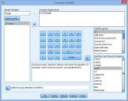 Transforming Data In Spss Statistics Spss Statistics Data School Survival