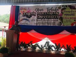 Kepada semua pelajar fakulti pertanian, assalamualaikum dan salam sejahtera. Majlis Perasmian Hari Terbuka Taman Pertanian Universiti 2018 Upmkb Universiti Putra Malaysia Kampus Bintulu Sarawak