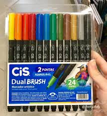 Gente Olha Esse Kit Maravilhoso De Brushs Pens Da Cis Qual E A Sua Marca De Canetas Favoritas C Coisas De Papelaria Organizacao De Material Escolar Canetas