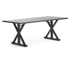 Broyhill X Frame Patio Dining Table Big Lots In 2020 Patio Dining Table Steel Dining Table Patio Dining