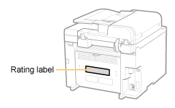 Print, copy scanner (color contact image sensor ) connectivity and software specifications : Locating The Serial Number Canon Imageclass D560 D530 User S Guide