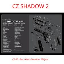 Aesthetically, the ruger lc9 has it going on. Cz Shadow 2 Airsoft Gun Cleaning Rubber Mat With Instructions Armourist Bench Mat For Cz 75 Gen5 Glcok Walther Ppq Sig Ruger M P Hunting Gun Accessories Aliexpress
