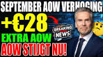 September 2025: AOW omhoog – €28 voor koppels & €14 ... - YouTube