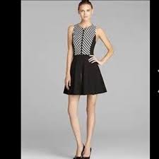 Aqua Black And White Dress Size Large Aqua Dress Dresses Large Size Dresses