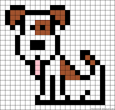 Puppy Perler Bead Pattern Dessin Sur Petit Carreaux Dessin Petit Carreau Tricot Pour Chien