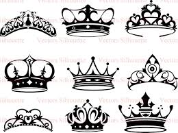 Black And White Crown Png Pin On Vectorssilhouette