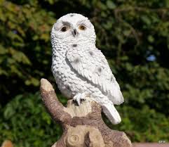 Schneeeule Eule Uhu Kauz Vogel Gartendeko Skulptur Waldvogel Deko Idee Schneeeule Uhu Kauz