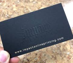 Embossed business cards create a three dimensional effect. Embossed Black Business Cards