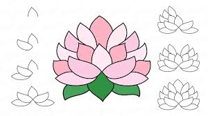 Wie Man Einen Lotus In Etappen In Bleistift Zeichnet