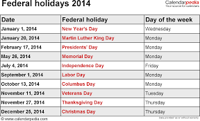 Thanksgiving is in the month of november, which is a fall month. Federal Holidays 2014