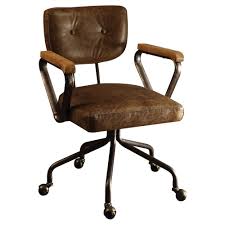 Task And Office Chairs Ash Brown Acme Furniture In 2020 Leather Office Chair Acme Furniture Executive Office Chairs