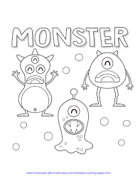 And lastly, count monsters up to number 9. 75 Halloween Coloring Pages Free Printables