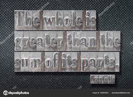 Whole Greater Sum Its Parts Ancient Greek Philosopher Aristotle Quote Stock Photo By C Yurizap 200894522