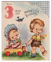 Cute Birthday Wishes For 3 Year Old Daughter Da Line 1950 S Boy Girl With Wagon 3rd Birthday Vtg Greeting Card Ebay Vintage Greeting Cards Vintage Birthday Cards Kids Birthday Cards