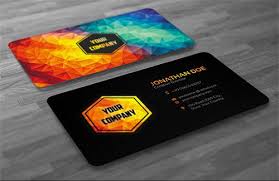 Graphic Design Business Card Polygon Graphic Design Business Card Examples Of Business Cards Graphic Design Cards