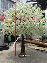 To create a fake tree for the set of a play, simply carve out large pieces of foam into the shape of a tree trunk, apply acetone for a bark texture and color, and insert real tree branches into the top of the foam. Artificial Cherry Blossom Flower Tree Plastic Bonsai Tree Buy Cherry Blossom Bonsai Tree Plastic Cherry Blossom Tree Fake Blossom Trees Product On Alibaba Com