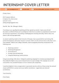 Sample cover letter for internship, application for internship. Cover Letter For Internship Example 4 Key Writing Tips Resume Genius