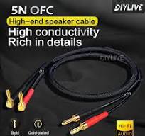 5N high purity copper fever grade HIFI speaker cable main and secondary  speakers surround power amplifier computer audio cable - AliExpress