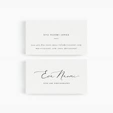 Eva Business Card Template For Google Drive Fine Art Photographer Designer Stylist Minimalist Business Cards Business Card Inspiration Photo Business Cards