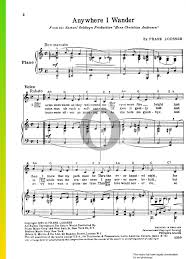 Ist, dass portato (musik) ist: Anywhere I Wander Noten Klavier Gesang Pdf Download Streamen Oktav