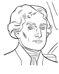 Thomas Jefferson 3rd President Coloring Pages President Day Cartoon Coloring Pages Pictures Of Thomas Jefferson Coloring Pages People Coloring Pages