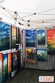 I traded for many years without a van and when i bought one, it i cut my art display panels to fit my van space. How To Display Paintings At An Art Show