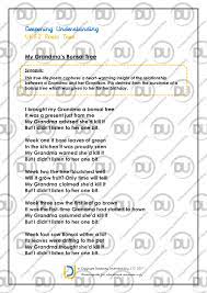 Uks2 Poetry Comprehension Bonsai Tree Deepening Understanding