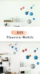 Diy Planet Mobile Make Diy Mobile From Styrofoam Balls Yourself Easily Balls Diy Easily Mobile Planet Sty In 2020 Diy Mobile Planet Mobile Homemade Mobile
