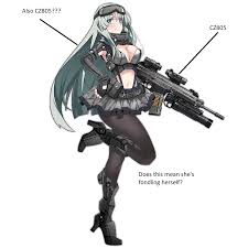 What's your problem, it's just a gun lol. Anime Girl With Gun